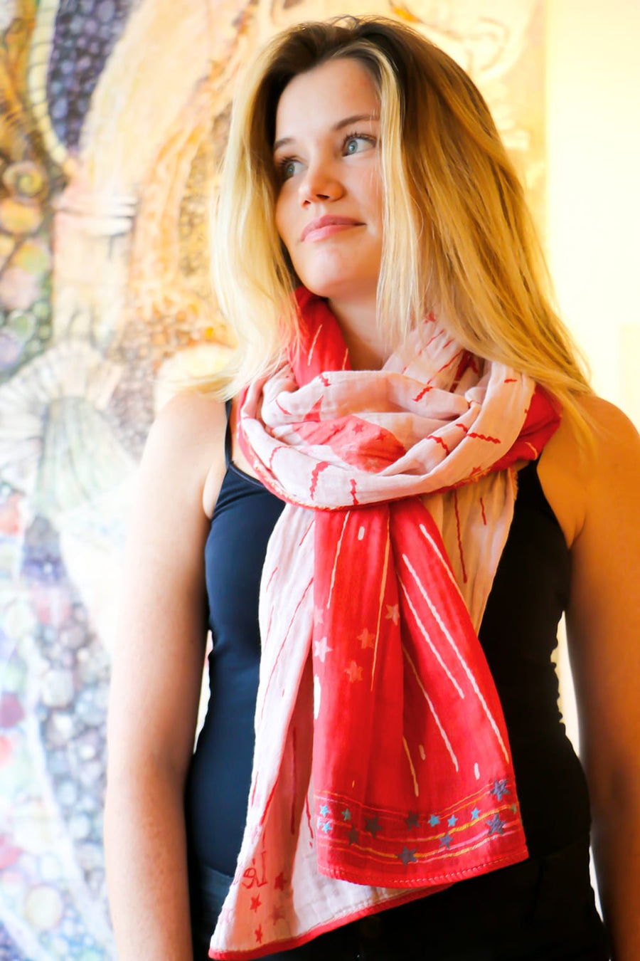 Leto Collection Silky Wool Ombre Scarf